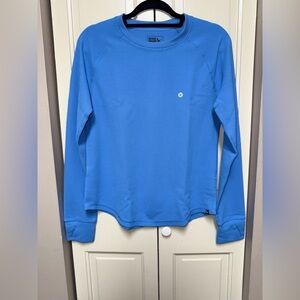 Eddie Bauer Vibrant Blue Textured Crewneck
